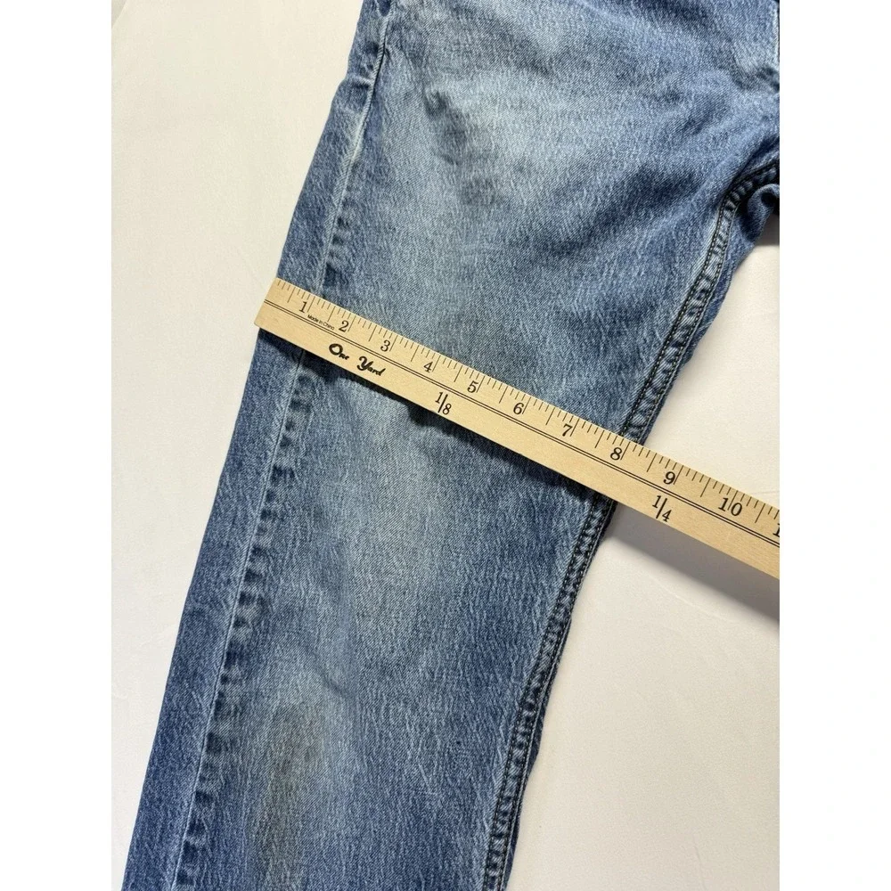 Levi's‎ 505 Jeans 30x32 medium wash Blue Zip Fly Denim Fading Casual